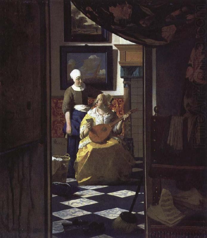 Jan Vermeer letter
